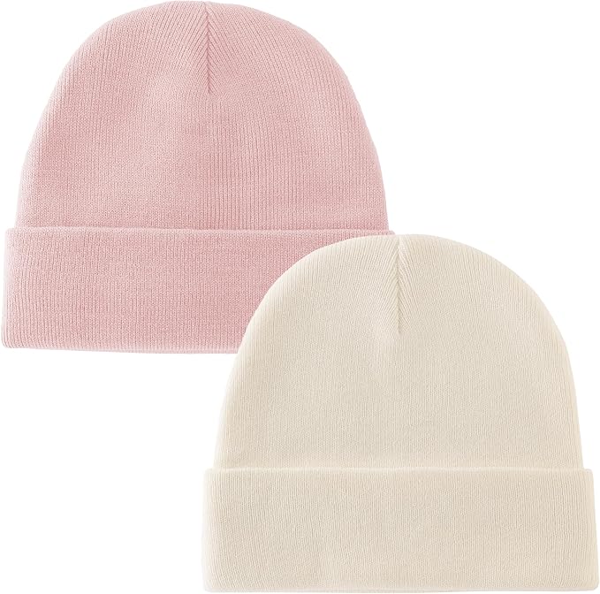 ROYBENS 100% Cotton Baby Beanie Cute Toddler Winter Hat Knit Caps Ages 0-8 | by ROYBENS