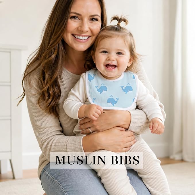 Baby Bibs for Baby Boys Girls 6-Pack - Image 7