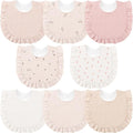 Bearmoss 8 Pack Muslin Baby Bibs by Bearmoss