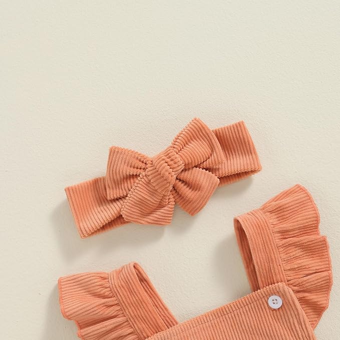 YINGISFITM My First Halloween Baby Girl Outfit Newborn Pumpkin Bubble Romper - Image 5