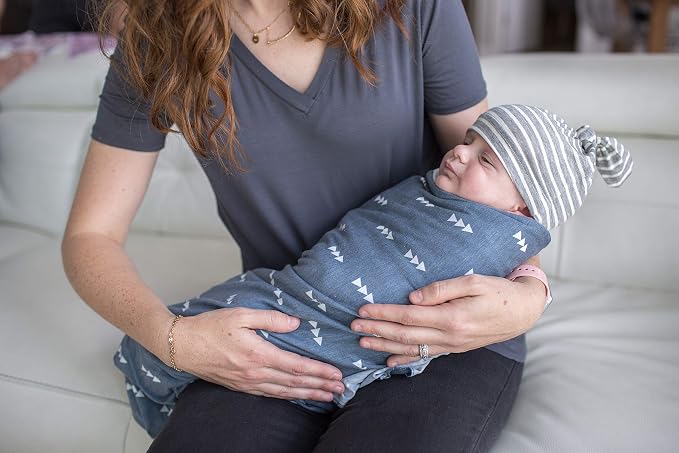 Copper Pearl Swaddle Blankets for Newborns | Soft Stretchy Receiving Blankets - Image 8