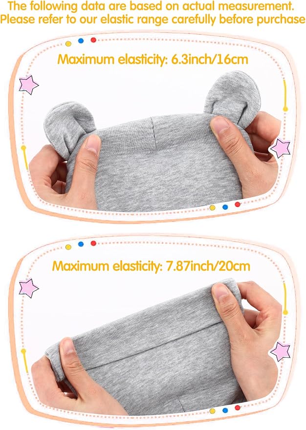 Geyoga 12 Pcs Baby Hat | Newborn Hats Mittens - Image 4