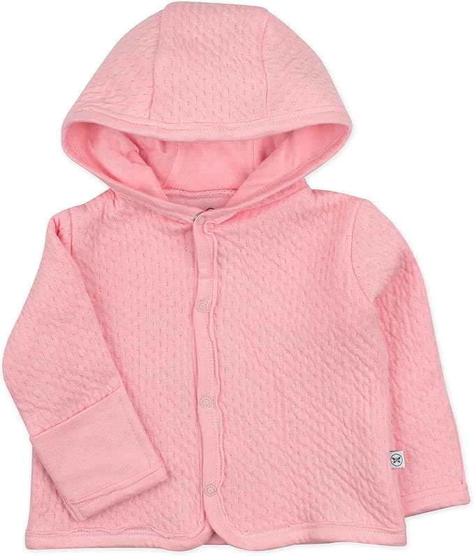 HonestBaby Matelasse Snap-Front Hooded Jacket Organic Cotton by HonestBaby