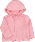 HonestBaby Matelasse Snap-Front Hooded Jacket Organic Cotton by HonestBaby