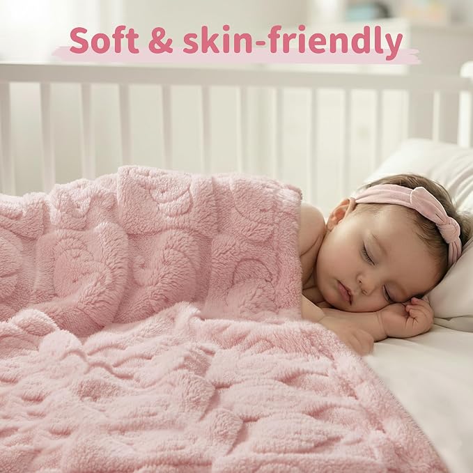 Pro Goleem Elephant Baby Fleece Blanket, Baby Blanket - Image 5