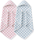 Yoofoss Hooded Baby Bath Towels 2 Pack 100% Muslin Organic Cotton by YOOFOSS