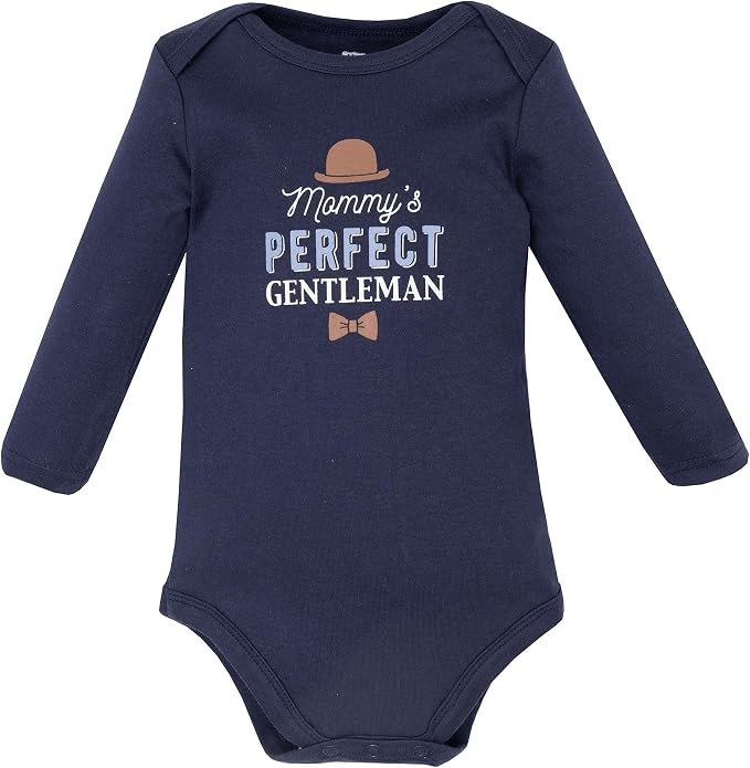 Hudson Baby baby-boys Cotton Long-sleeve Bodysuits 5-pack - Image 5