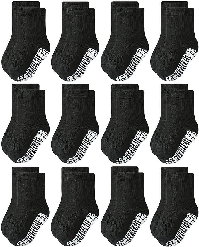 RATIVE Non Skid Anti Slip Crew Socks by RATIVE