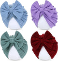 Cinaci 4 Pieces Baby Girls Turban Hats by Cinaci