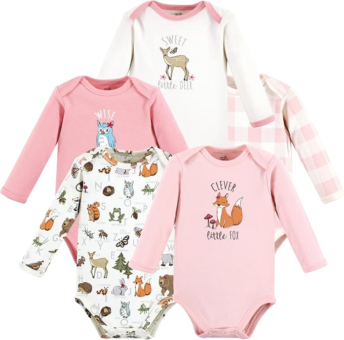 Touched by Nature Unisex Baby Organic Cotton Long-Sleeve Bodysuits by TouchedbyNature