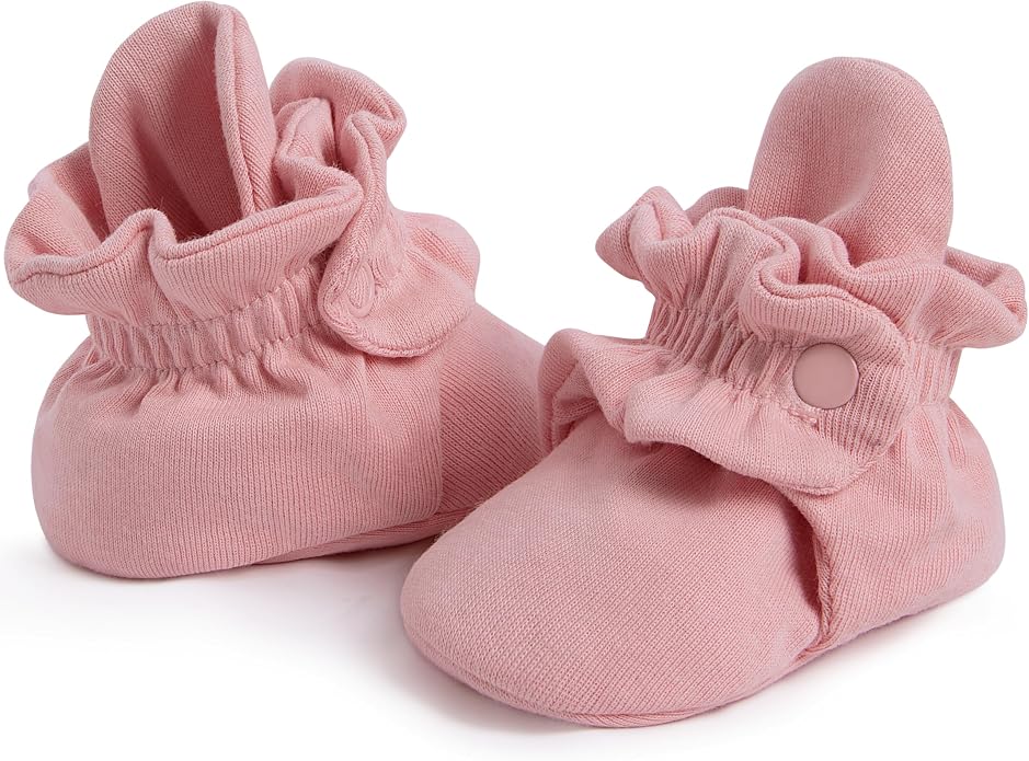 Pro Goleem Unisex Cotton Baby Booties, Warm Cozy Stay-On Baby Slippers by ProGoleem