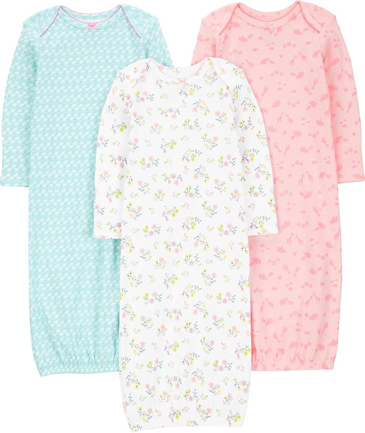 Simple Joys by Carter's Baby Girls' 3-pack Cotton Sleeper Gown by SimpleJoysbyCarters