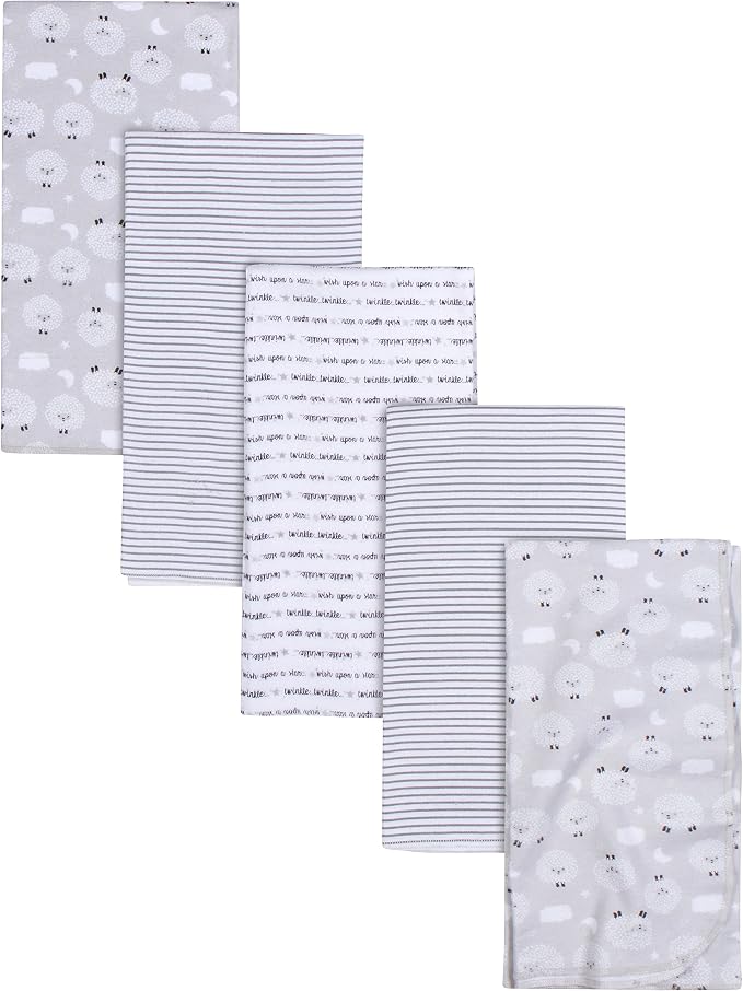 Gerber Boys and Girls Newborn Infant Baby Toddler Nursery 100% Cotton Flannel by Gerber