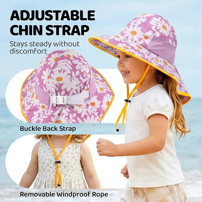 Baby Sun Hat with Neck Flap UPF 50+ - Image 4