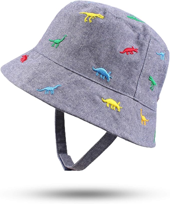 JANGANNSA Dinosaur Baby Boys Sun Hat Cotton Toddler Girls Bucket Hats Summer by JANGANNSA