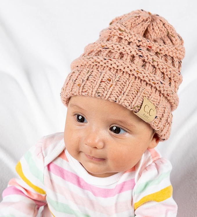 Funky Junque Baby Winter Hat – Cute Newborn Hats, Cozy Warm Infant Beanie, Soft Knit Stocking Stuffer for Babies 0–12 Months