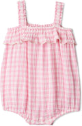 Amazon Essentials x Sofia Grainge Baby Girls' Cotton Gauze Sleeveless Romper by AmazonEssentials