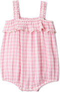 Amazon Essentials x Sofia Grainge Baby Girls' Cotton Gauze Sleeveless Romper by AmazonEssentials