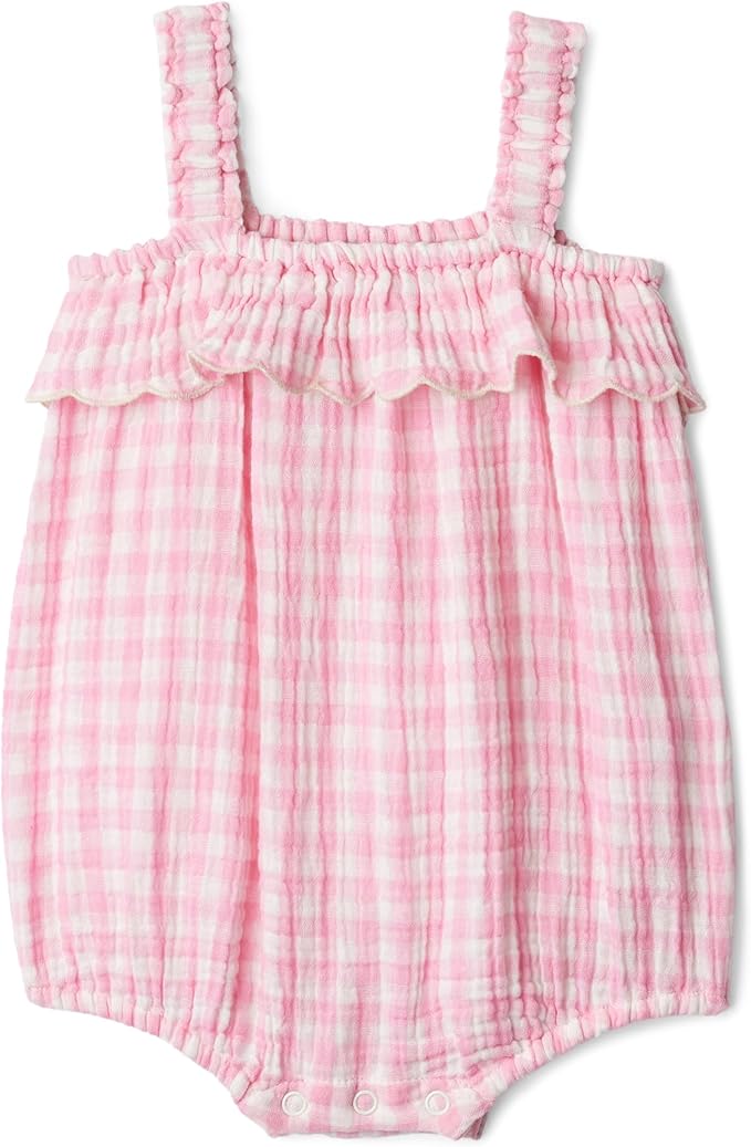 Amazon Essentials x Sofia Grainge Baby Girls' Cotton Gauze Sleeveless Romper by AmazonEssentials