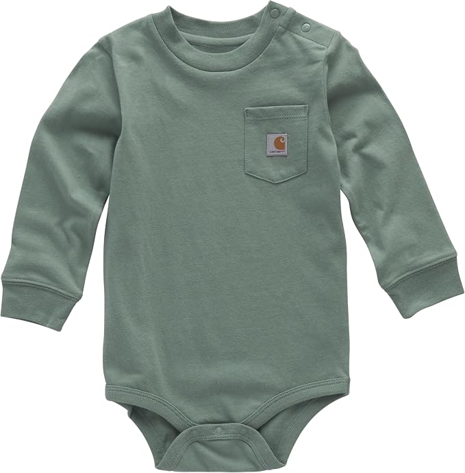 Carhartt Long-Sleeve Pocket Bodysuit | 100% Cotton | Made From Breathable by Carhartt