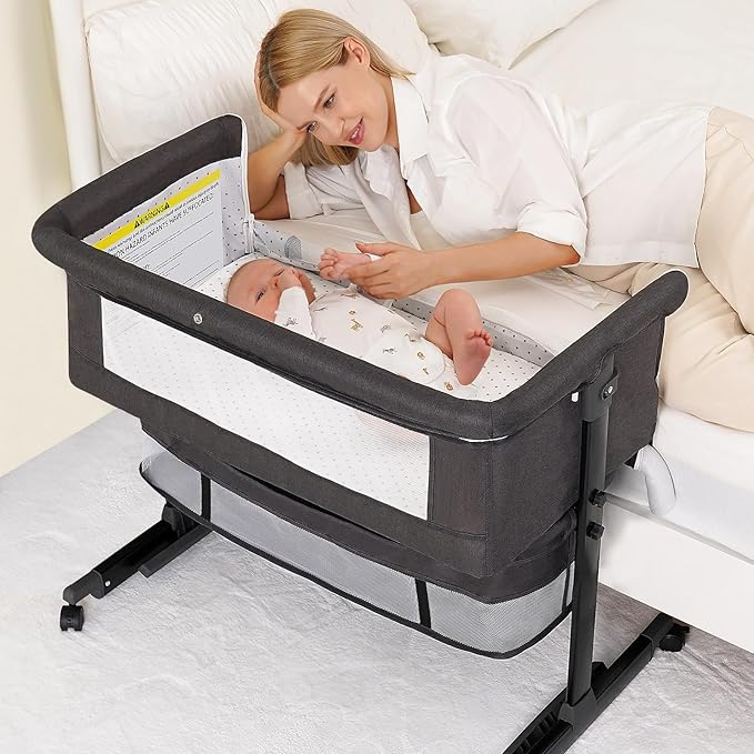 Baby Bassinet, 3 in 1 Bedside Bassinets by Semphis