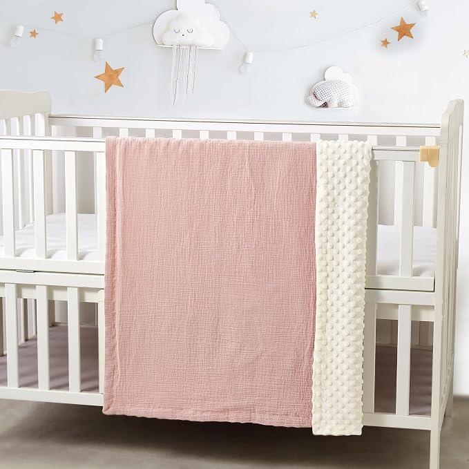 CREVENT 30''X40'' Organic Muslin Cotton Baby Blanket - Image 2