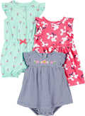 Simple Joys by Carter's Baby Girls 3-pack Romper, Sunsuit and Dress by SimpleJoysbyCarters