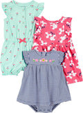 Simple Joys by Carter's Baby Girls 3-pack Romper, Sunsuit and Dress by SimpleJoysbyCarters