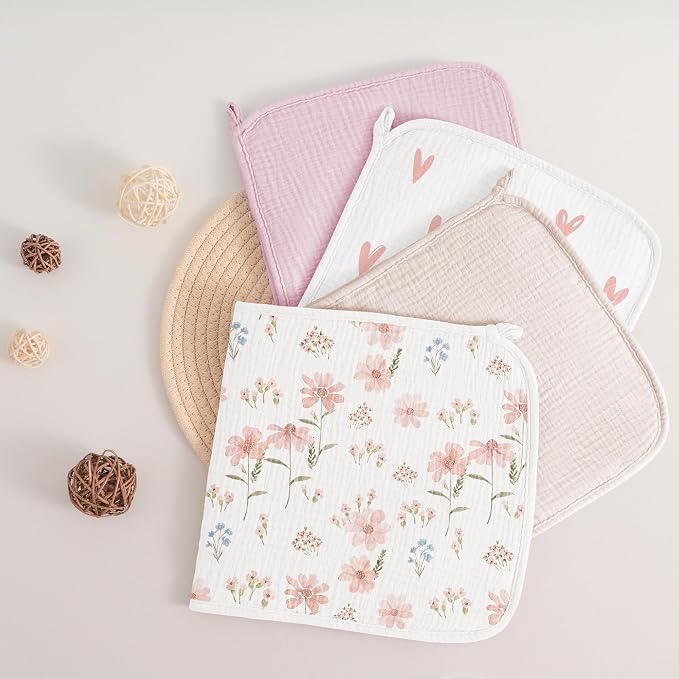 Susurration Muslin Burp Cloths, Soft Baby Burping Cloths - Image 7