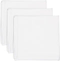 HonestBaby 3-Pack Organic Cotton Swaddle Blankets, Bright White, One Size by HonestBaby