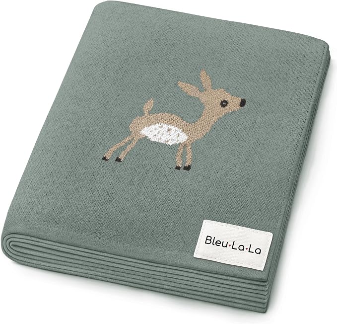 Soft Baby Swaddle Receiving Blanket by BleuLaLa