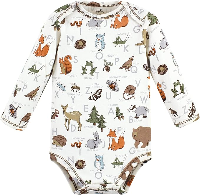 Touched by Nature Unisex Baby Organic Cotton Long-Sleeve Bodysuits - Image 4
