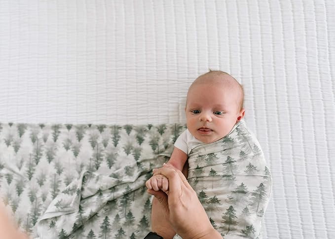 Copper Pearl Swaddle Blankets for Newborns | Soft Stretchy Receiving Blankets - Image 4