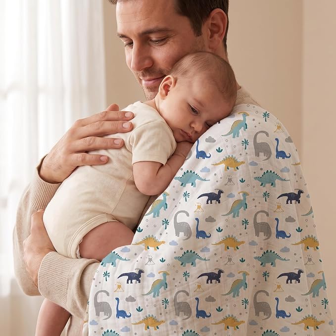 GLLQUEN BABY Muslin Swaddle Blankets 4Pk Receiving Blanket Large 35" x 40" | - Image 3