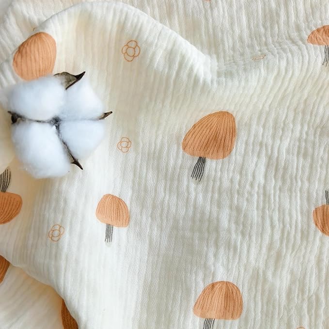 CREVENT 30''X40'' Organic Muslin Cotton Baby Blanket - Image 8