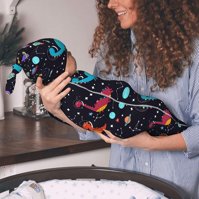 Dinosaur Swaddle Blankets Soft Receiving Blanket Baby Swaddle Wrap - Image 5