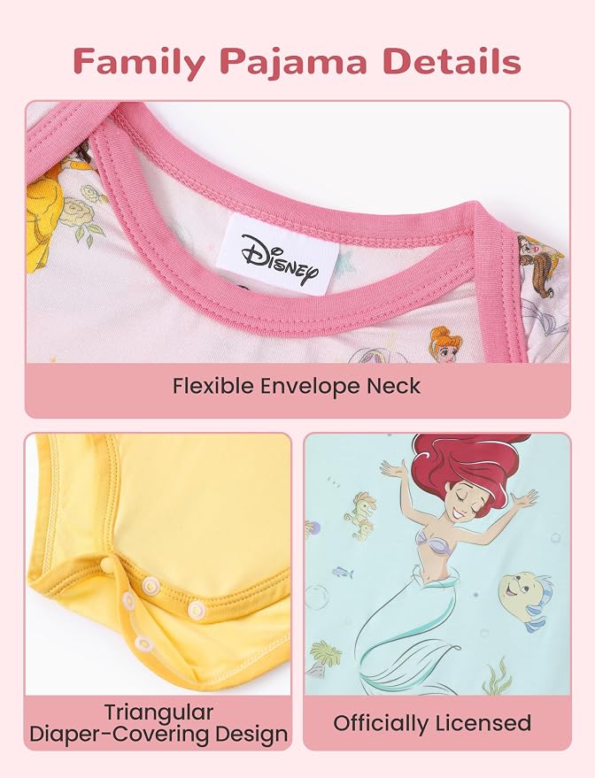Disney Baby Viscose Made from Bamboo 3-Pack Bodysuits Set Newborn to Infant - Image 7