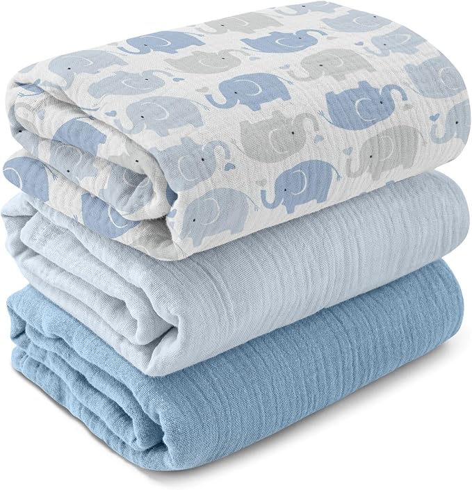 GLLQUEN BABY Muslin Swaddle Blankets by GLLQUENBABY