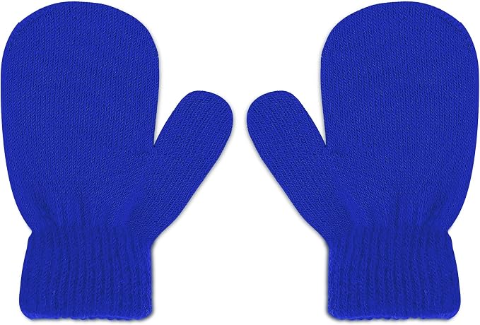 UTTPLL Toddler Magic Stretch Gloves Mittens Multicolor Soft Knit Gloves Warm - Image 2