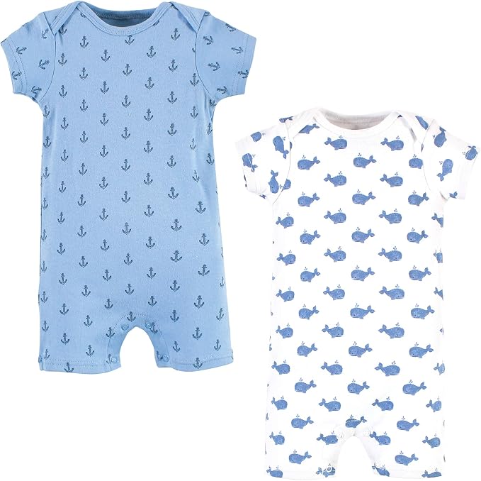 Hudson Baby Unisex Cotton Rompers by HudsonBaby