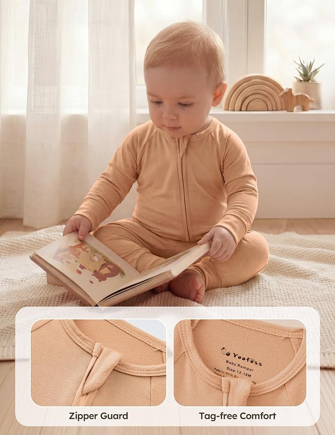 Yoofoss Viscose From Bamboo Baby Pajamas Footless & Footed baby Sleepers - Image 7