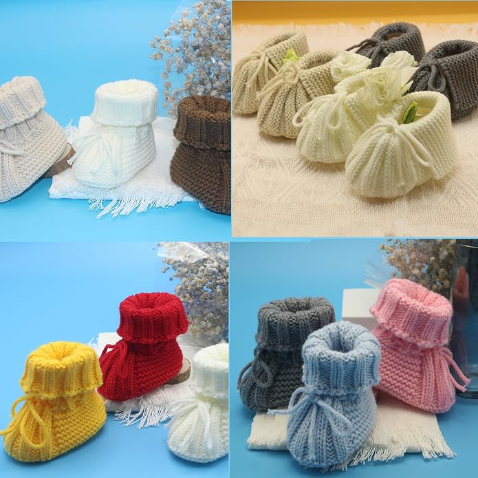 Baby Booties Newborn Soft Knit Sock Shoes - Image 5