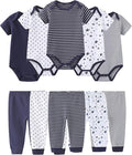 Baby Bodysuit and Pant Set Cotton Ribbed Mix Infant Girl Clothes | Unisex by ZAVBABY