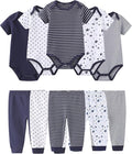 Baby Bodysuit and Pant Set Cotton Ribbed Mix Infant Girl Clothes | Unisex by ZAVBABY