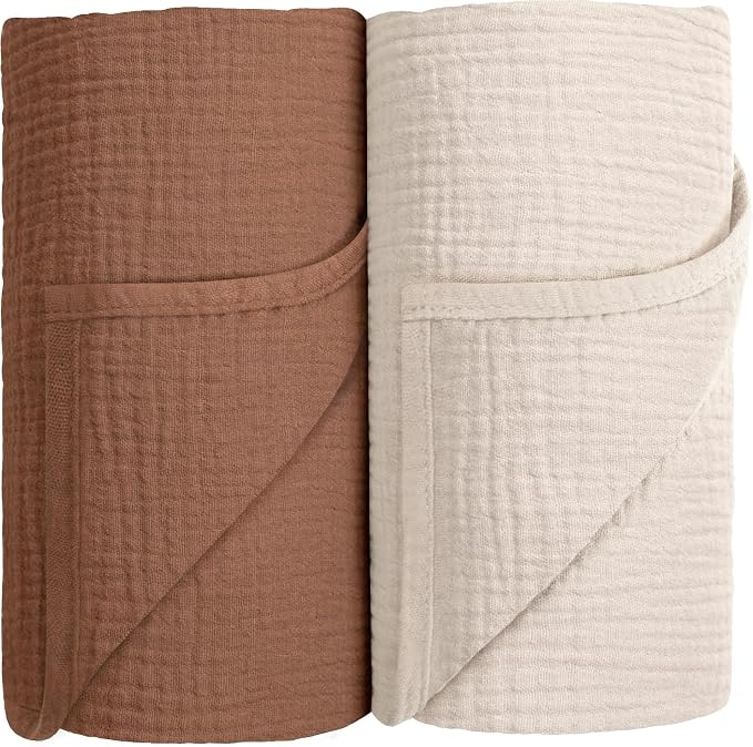 Susurration Muslin Receiving Blanket, 100% Cotton Swaddle Blankets by Susurration
