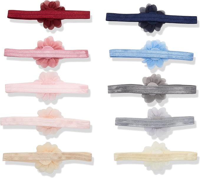 Hudson Baby Cotton and Synthetic Headbands, Size 0-24 Months - Image 2