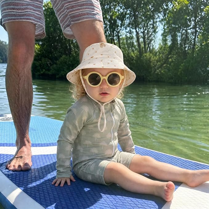 Muslin Baby Sun Hat Sun Protection Baby Toddler Bucket Hats - Image 5