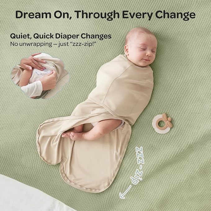 Momcozy Swaddles for Newborns, Quiet Fastener Swaddle for Infant 0-3 Months | - Image 5