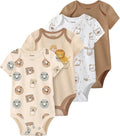 Baby Bodysuits Newborn 100% Cotton, Soft Short Sleeve Toddler Infant Cute Body by FIEMOL