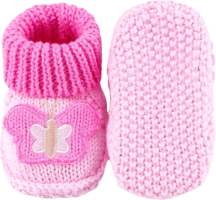 Newborn Knit Booties Soft Baby Sock Boots - Image 2